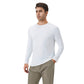 Men's Long Sleeve Performance Shirt with Raglan Sleeves and Lightweight Stretch Fabric
