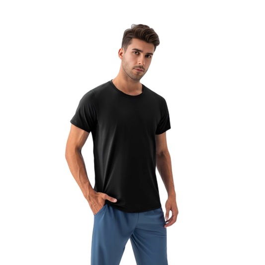 Men's Classic Fit Athletic T-Shirt with Quick-Dry Fabric and Short Sleeves