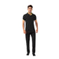 Men's Athletic Fit Polo Shirt with Contrast Collar and Moisture-Wicking Stretch Fabric