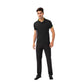 Men's Athletic Fit Polo Shirt with Contrast Collar and Moisture-Wicking Stretch Fabric
