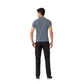 Men's Athletic Fit Polo Shirt with Contrast Collar and Moisture-Wicking Stretch Fabric
