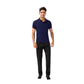Men's Athletic Fit Polo Shirt with Contrast Collar and Moisture-Wicking Stretch Fabric