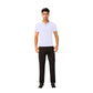 Men's Athletic Fit Polo Shirt with Contrast Collar and Moisture-Wicking Stretch Fabric