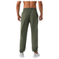 Men's Lightweight Stretch Lounge Pants with Adjustable Drawstring Waist and Straight Leg Fit