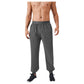 Men's Tapered Lounge Pants with Stretch Waistband and Elastic Cuffs for Everyday Comfort