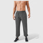 Men's Tapered Lounge Pants with Stretch Waistband and Elastic Cuffs for Everyday Comfort