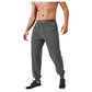 Men's Tapered Lounge Pants with Stretch Waistband and Elastic Cuffs for Everyday Comfort