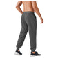 Men's Tapered Lounge Pants with Stretch Waistband and Elastic Cuffs for Everyday Comfort