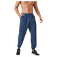 Men's Tapered Lounge Pants with Stretch Waistband and Elastic Cuffs for Everyday Comfort