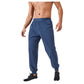 Men's Tapered Lounge Pants with Stretch Waistband and Elastic Cuffs for Everyday Comfort