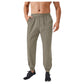 Men's Tapered Lounge Pants with Stretch Waistband and Elastic Cuffs for Everyday Comfort