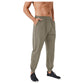 Men's Tapered Lounge Pants with Stretch Waistband and Elastic Cuffs for Everyday Comfort