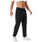 Men's Relaxed Fit Drawstring Pants with Patch Pockets and Elastic Waistband for Casual Wear