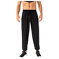 Men's Athletic Drawstring Pants with Zipper Pockets and Elastic Waistband for Active and Casual Wear