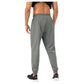 Men's Athletic Drawstring Pants with Zipper Pockets and Elastic Waistband for Active and Casual Wear