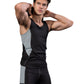 Men's Sleeveless Compression Tank Top with Mesh Panels and Stretch Moisture-Wicking Fabric