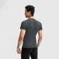 Men's Short Sleeve Compression Top with Moisture-Wicking Stretch Fabric for Performance and Training
