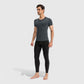 Men's Short Sleeve Compression Top with Moisture-Wicking Stretch Fabric for Performance and Training
