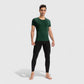 Men's Short Sleeve Compression Top with Moisture-Wicking Stretch Fabric for Performance and Training