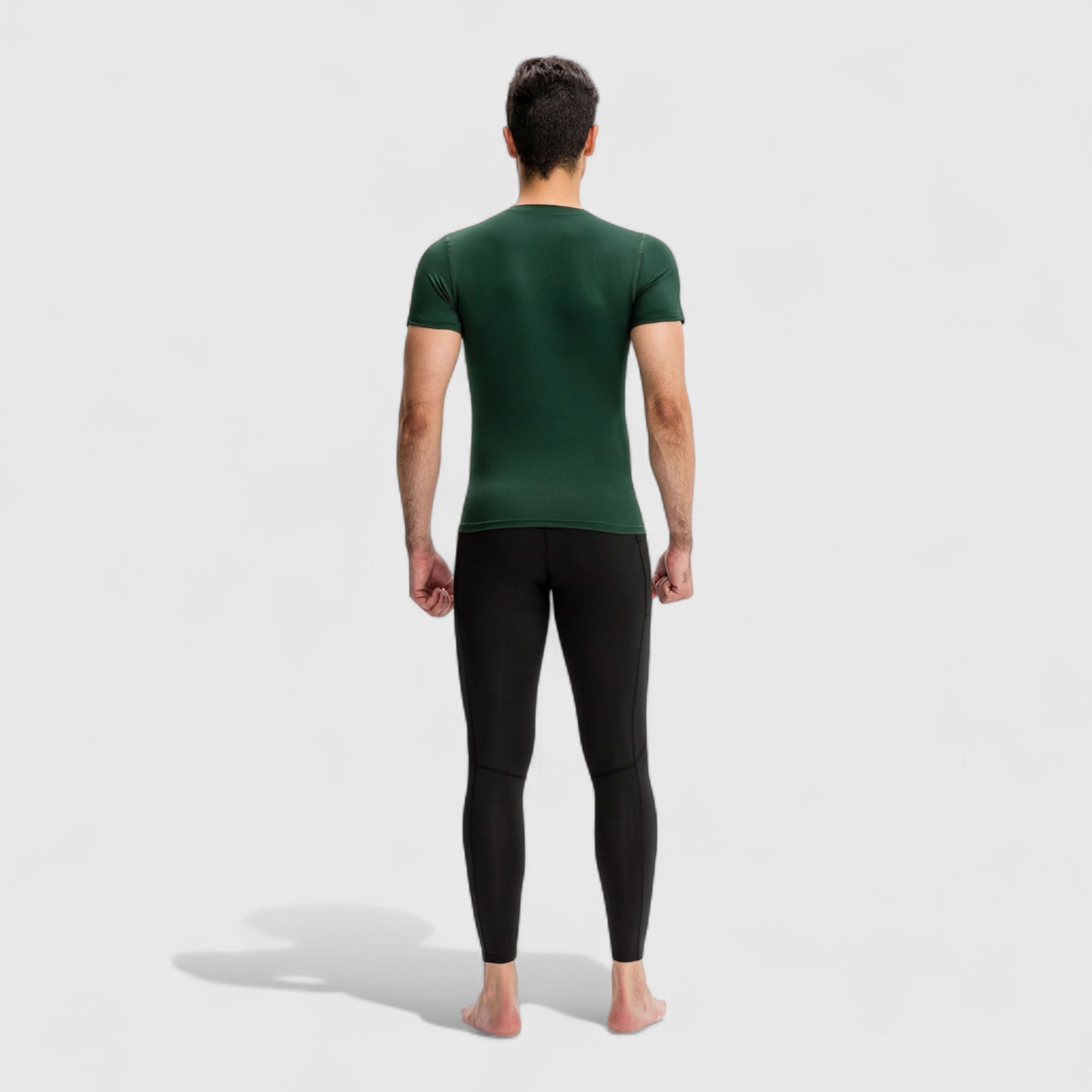 Men's Short Sleeve Compression Top with Moisture-Wicking Stretch Fabric for Performance and Training