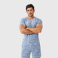 Men's Camo Print Short Sleeve Performance Tee with Quick-Dry Lightweight Stretch Fabric