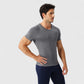 Men's Fitted Short Sleeve Performance T-Shirt with Stretch Fabric and Moisture-Wicking Comfort