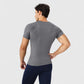Men's Fitted Short Sleeve Performance T-Shirt with Stretch Fabric and Moisture-Wicking Comfort