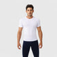Men's Fitted Short Sleeve Performance T-Shirt with Stretch Fabric and Moisture-Wicking Comfort