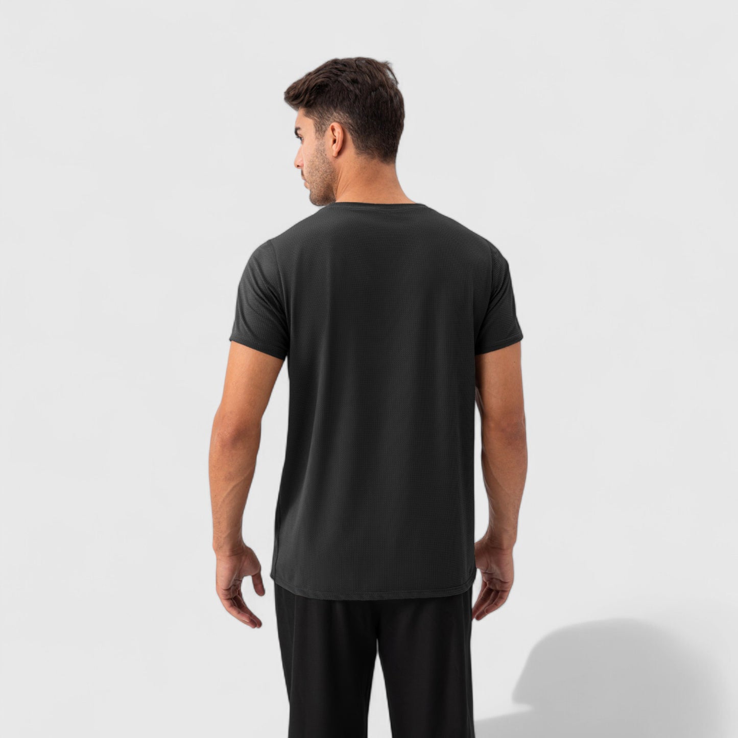 Men's Short Sleeve Performance T-Shirt with Breathable Mesh Fabric and Relaxed Athletic Fit