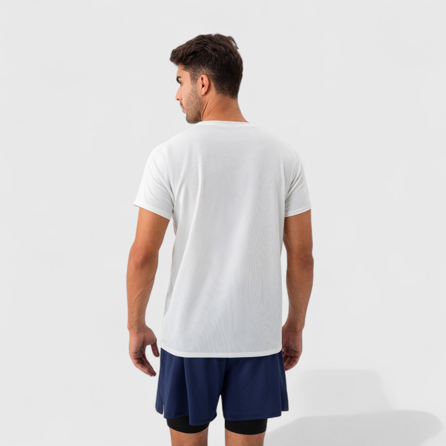 Men's Short Sleeve Performance T-Shirt with Breathable Mesh Fabric and Relaxed Athletic Fit