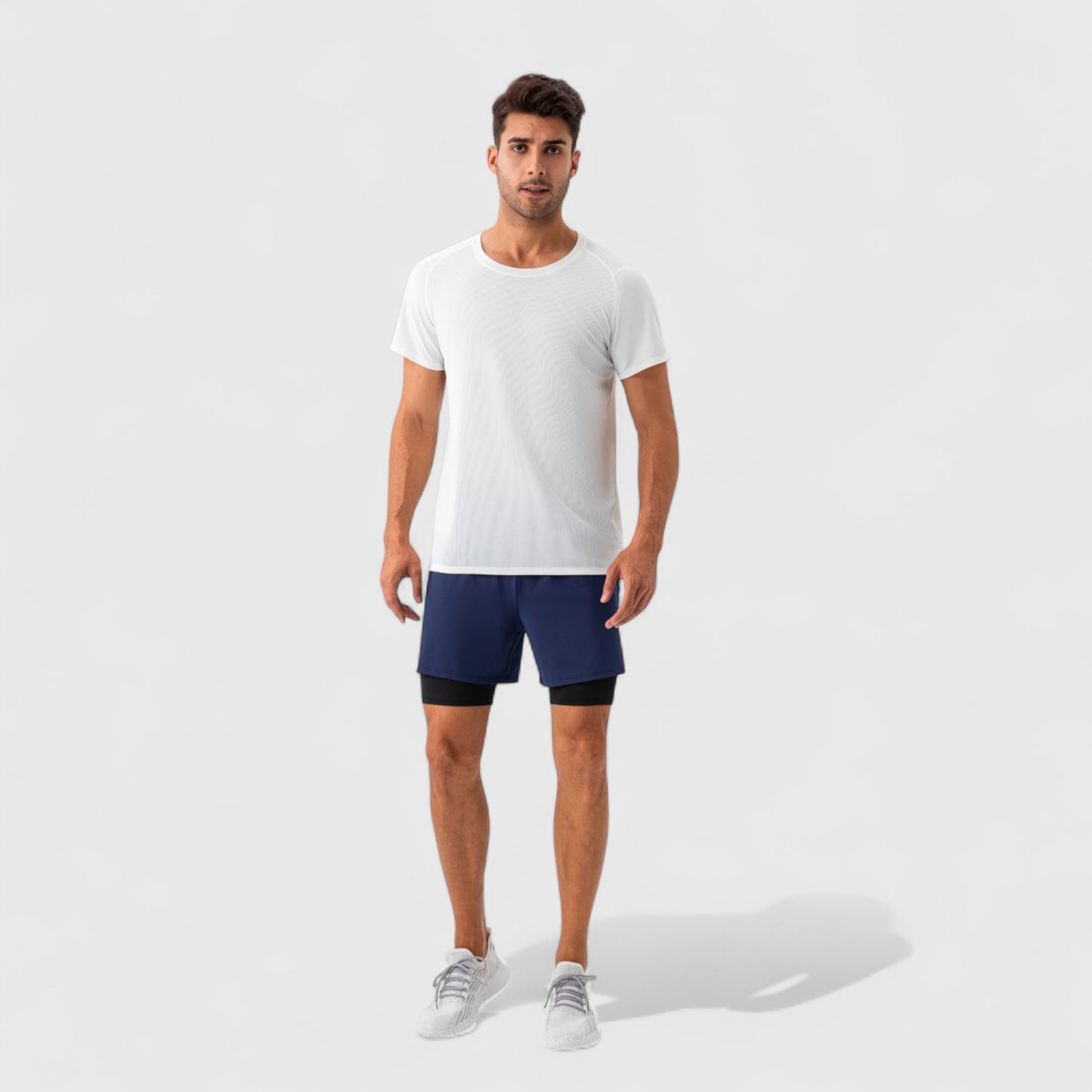 Men's Short Sleeve Performance T-Shirt with Breathable Mesh Fabric and Relaxed Athletic Fit