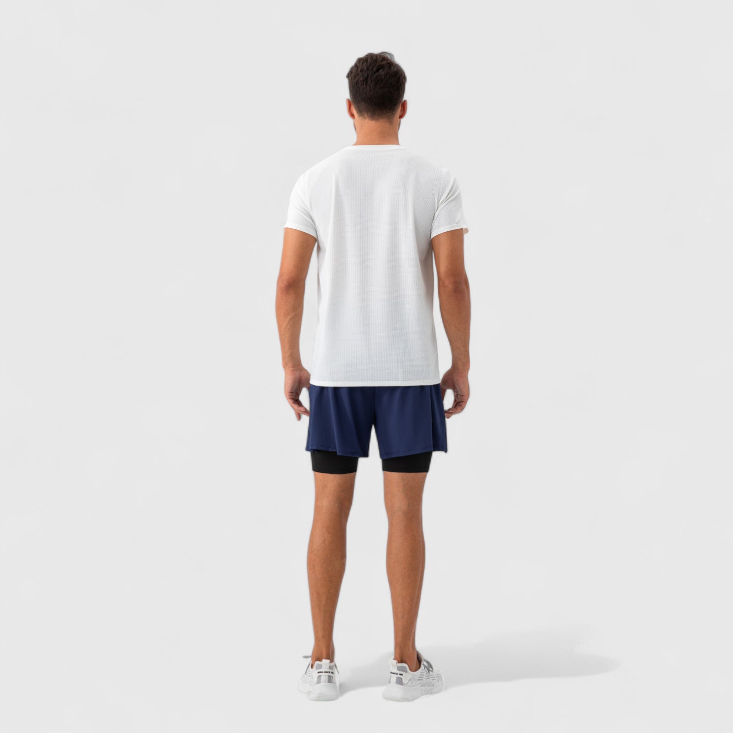 Men's Short Sleeve Performance T-Shirt with Breathable Mesh Fabric and Relaxed Athletic Fit