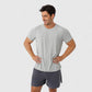 Men's Moisture-Wicking Short Sleeve T-Shirt with Soft Lightweight Fabric and Athletic Fit