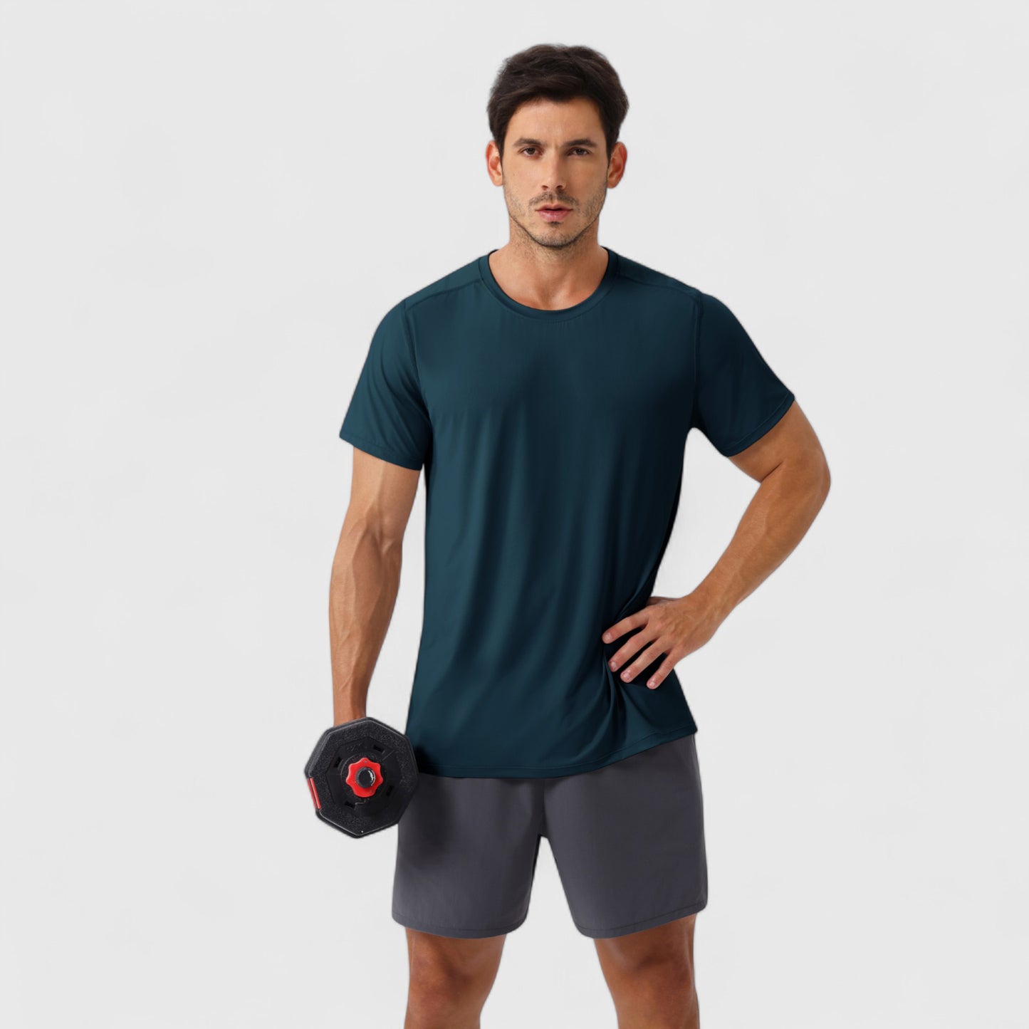 Men's Moisture-Wicking Short Sleeve T-Shirt with Soft Lightweight Fabric and Athletic Fit