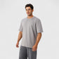 Men's Oversized Fit Short Sleeve T-Shirt with Drop Shoulders and Relaxed Silhouette for Everyday Style