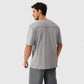 Men's Oversized Fit Short Sleeve T-Shirt with Drop Shoulders and Relaxed Silhouette for Everyday Style