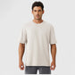 Men's Oversized Fit Short Sleeve T-Shirt with Drop Shoulders and Relaxed Silhouette for Everyday Style