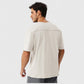 Men's Oversized Fit Short Sleeve T-Shirt with Drop Shoulders and Relaxed Silhouette for Everyday Style