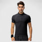 Men's Athletic Fit Polo Shirt with Short Sleeves and Three-Button Placket for Casual and Sport Styling
