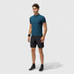 Men's Athletic Fit Polo Shirt with Short Sleeves and Three-Button Placket for Casual and Sport Styling