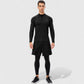 Men's Long Sleeve Quarter Zip Top with Athletic Fit and Raglan Sleeves for Training or Casual Wear