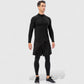 Men's Long Sleeve Quarter Zip Top with Athletic Fit and Raglan Sleeves for Training or Casual Wear