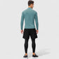 Men's Long Sleeve Quarter Zip Top with Athletic Fit and Raglan Sleeves for Training or Casual Wear