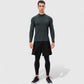 Men's Long Sleeve Quarter Zip Top with Athletic Fit and Raglan Sleeves for Training or Casual Wear