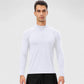 Men's Long Sleeve Quarter Zip Top with Athletic Fit and Raglan Sleeves for Training or Casual Wear