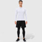 Men's Long Sleeve Quarter Zip Top with Athletic Fit and Raglan Sleeves for Training or Casual Wear
