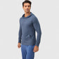 Men's Long Sleeve Pullover Hoodie with Front Kangaroo Pocket and Athletic Fit