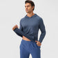 Men's Long Sleeve Pullover Hoodie with Front Kangaroo Pocket and Athletic Fit