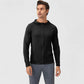 Men's Fitted Full-Zip Hooded Jacket with Front Pockets and Long Sleeves