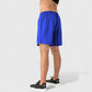 Men's Elastic Waist Athletic Shorts with Above-Knee Length and Relaxed Fit Design